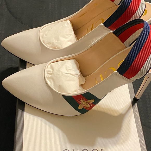 ❌SOLD❌NIB Gucci pointy sling back shoes.Unique - Picture 4 of 5